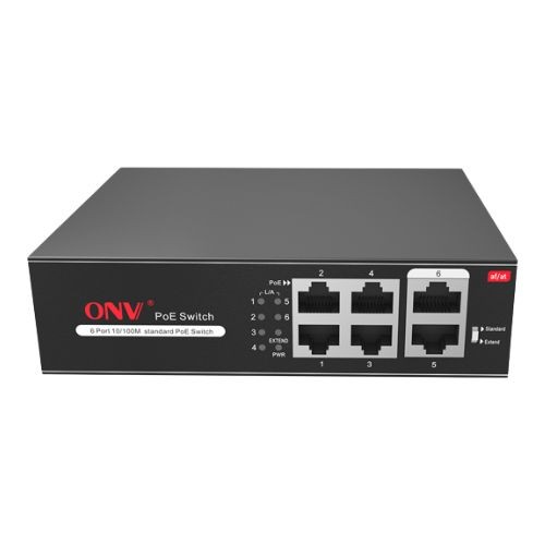ONV H1064PSD 4 Port 2 Up Link 100Mbps PoE Switch